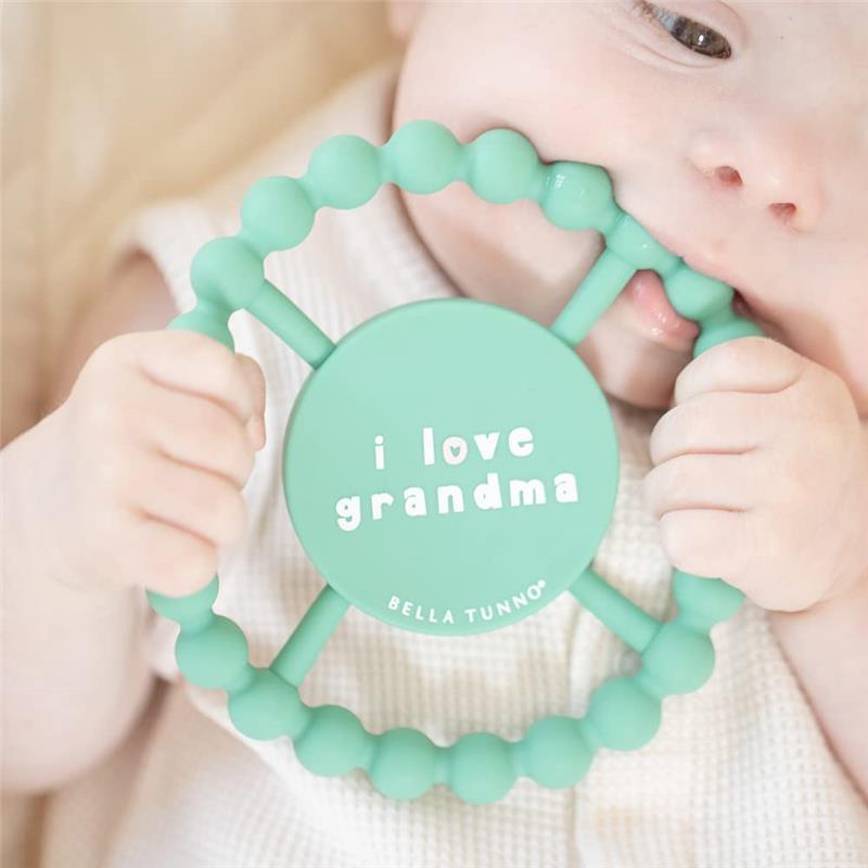 Bella Tunno - Happy Teether, Soft & Easy Grip Baby Teether Toy, Non-Toxic and BPA Free, I Love Grandma  Image 6