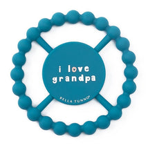 Bella Tunno - Happy Teether, Soft & Easy Grip Baby Teether Toy, Non-Toxic and BPA Free, I Love Grandpa Image 1
