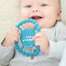 Bella Tunno - Happy Teether, Soft & Easy Grip Baby Teether Toy, Non-Toxic and BPA Free, I Love Grandpa Image 2