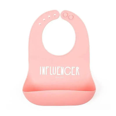 Bella Tunno Influencer Silicone Baby Bib, Pink Image 1