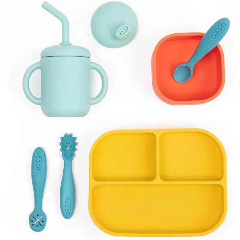 Bella Tunno - Little Bites Bundle, Baby Feeding Set, 100% Food-Grade Silicone, Circus Fun Image 1