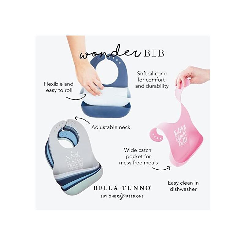 Bella Tunno - Missmess Wonder Bib Silicone, Light Pink Image 2
