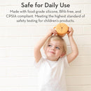 Bella Tunno Snack Cups for Toddlers, Silicone Spill Proof Food Container with Lid Image 6