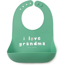 Bella Tunno - Wonder Bib, Silicone Baby Bib, Non-toxic BPA Free, I Love Grandma Image 1