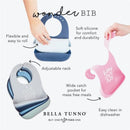 Bella Tunno - Wonder Bib, Silicone Baby Bib, Non-toxic BPA Free, I Love Grandpa Image 3