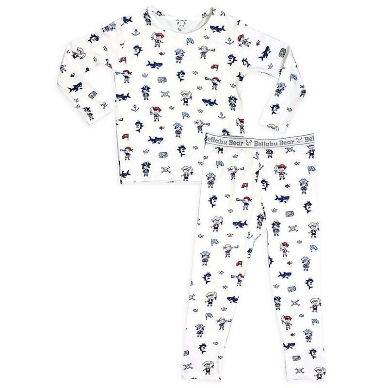 Bellabu Bear - Baby Boys Pirate Long Sleeve Shirt & Pants Pajama Set Image 1