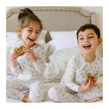 Bellabu Bear - Milk and Cookies Kids Bamboo Pajamas Image 3