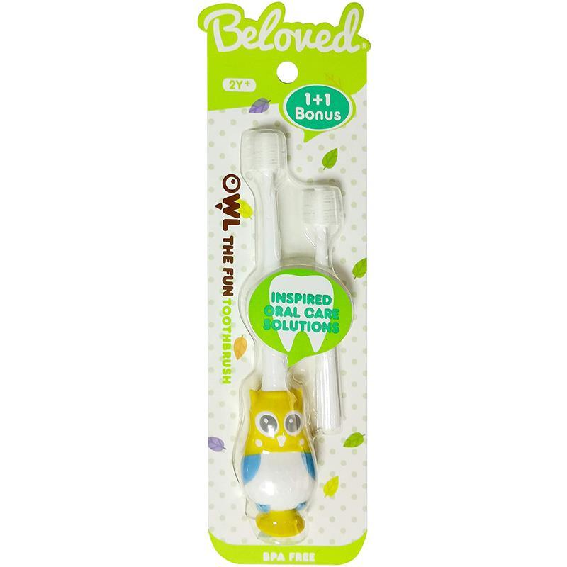 Beloved Owl The Fun Kids Toothbrush Yellow 2Y+ Image 2