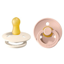 BIBS - 2Pk Blush/Ivory Natural Rubber Baby Pacifier, 0/6M Image 1