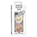 BIBS - 2Pk Blush/Ivory Natural Rubber Baby Pacifier, 6/18M Image 3