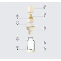 Bibs - Baby 4Oz Latex Glass Bottle With Bumper Baby Blue Image 2