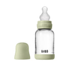 Bibs - Baby 4Oz Silicone Glass Bottle With Bumper Sage Image 1