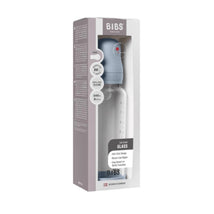 Bibs - Baby 8Oz Silicone Glass Bottle With Bumper Baby Blue Image 2