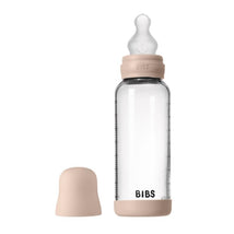 Bibs - Baby 8Oz Silicone Glass Bottle With Bumper Blush Image 1