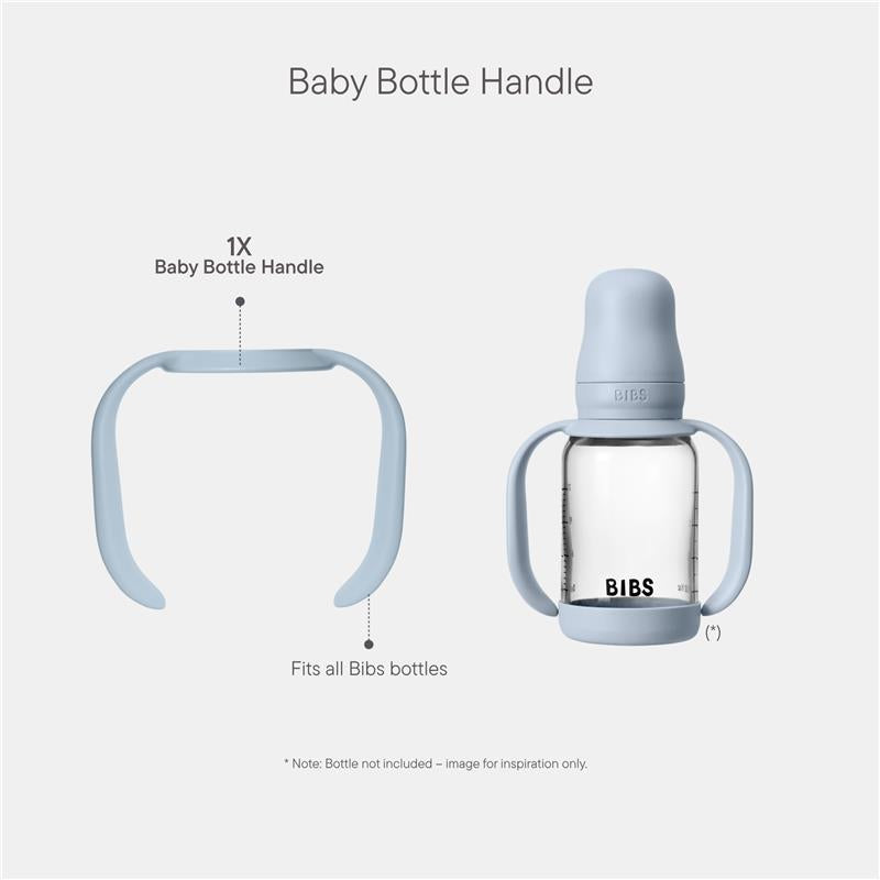 Bibs - Baby Bottle Handle Baby Blue Image 2