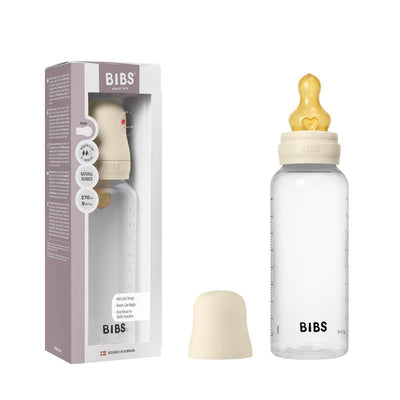 Bibs - Baby Plastic Bottle With Latex Nipple 270Ml, Ivory Image 1