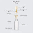 Bibs - Baby Plastic Bottle With Latex Nipple 270Ml, Ivory Image 2