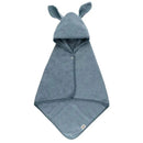 Bibs - Kangaroo Hoodie Towel Baby, Petrol Image 1