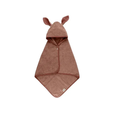 Bibs - Kangaroo Hoodie Towel Baby, Woodchuck Image 1