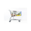 Binxy Baby Shopping Cart Hammock, Grey and Aqua Quatrefoil Image 7