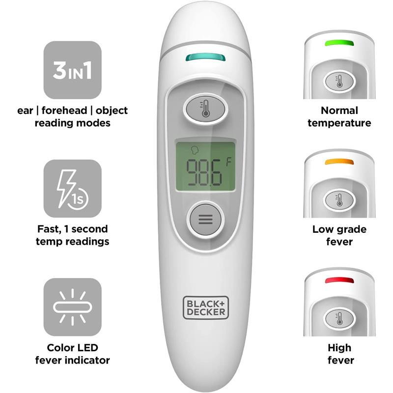 Black + Decker - 3-in-1 Infrared Thermometer Image 23
