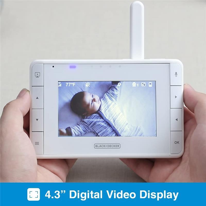 Black + Decker - 4.3 Digital Video Baby Monitor with Pan-Tilt-Zoom Camera Image 19