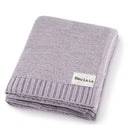 Bleu La La - 100% Luxury Cotton Swaddle Receiving Baby Blanket, Sheep Ivory Image 1