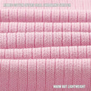 Bleu La La - 100% Luxury Organic Cotton Ribbed Baby Swaddle Blanket, Pink Image 2