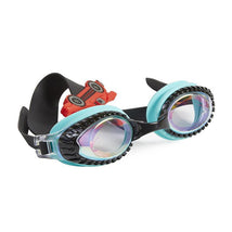 Bling 2O Drag Race Car Frame Swim Goggle, Acqua/Black Image 1