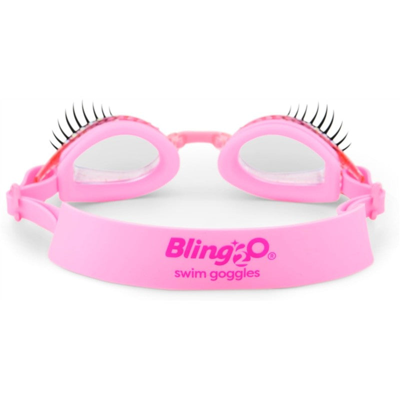 Bling 2O - Girls' Glam Splash Lash Swimming Goggles with UV Protection, Ages 3+, Pink Image 4