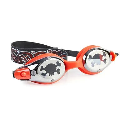 Bling 2O Pirate Classic Swim Goggle, Orange/Black Image 1