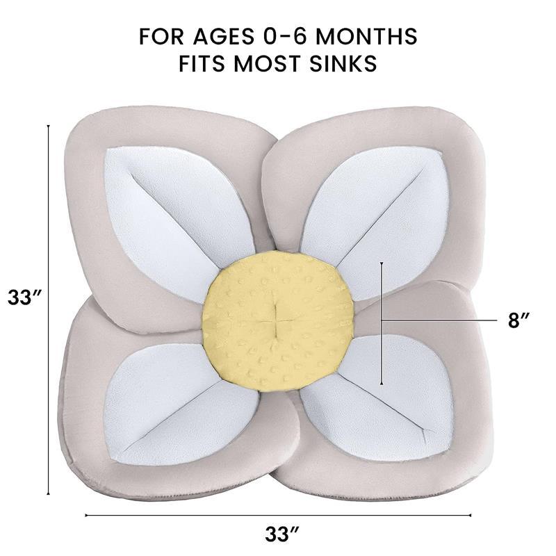 Blooming Bath Lotus Baby Bath Cushion - Cream/Olive