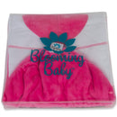Blooming Bath Plush Hooded Bath Towel - Pink Image 8