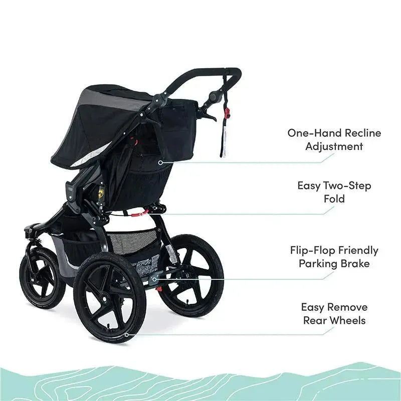 Britax BOB Gear Revolution Flex Jogging Stroller, Graphite Black
