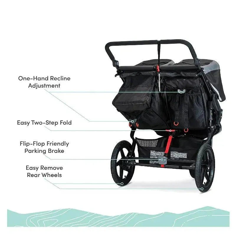 bob two seat stroller BOB Revolution Flex Duallie 3.0 Jogging Stroller