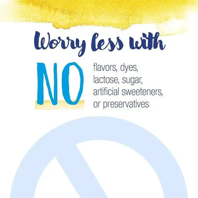 Worry less with Coldcalm Baby Liquid Doses; no flavors, dyes, lactose, sugar, artificial sweeteners, or preservatives.