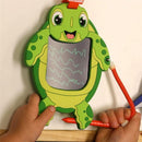 Boogie Board Kids Sketch Pals Doodle Board, Sandy The Sea Turtle - Portable 4 Reusable Drawing Pad with Attached Stylus, Perfect for Travel & Road Image 5