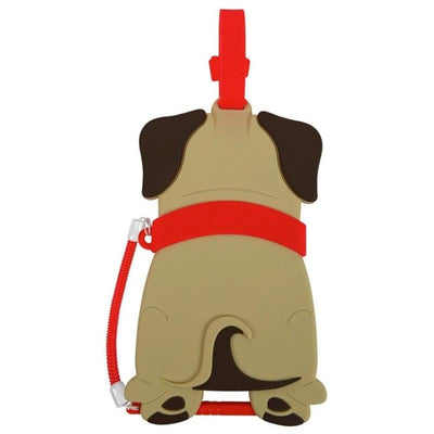Puppy-shaped drawing board with a red strap, designed for children to sketch and doodle.