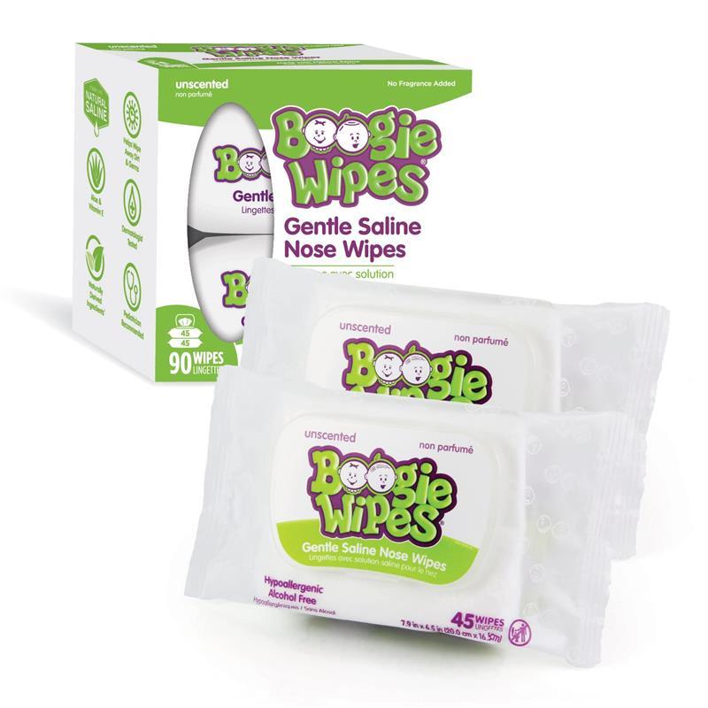 Boogie Wipes - 90Ct Saline Nose Wipes Unscented Image 2