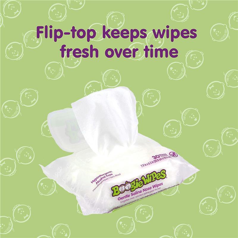 Boogie Wipes - 90Ct Saline Nose Wipes Unscented Image 6