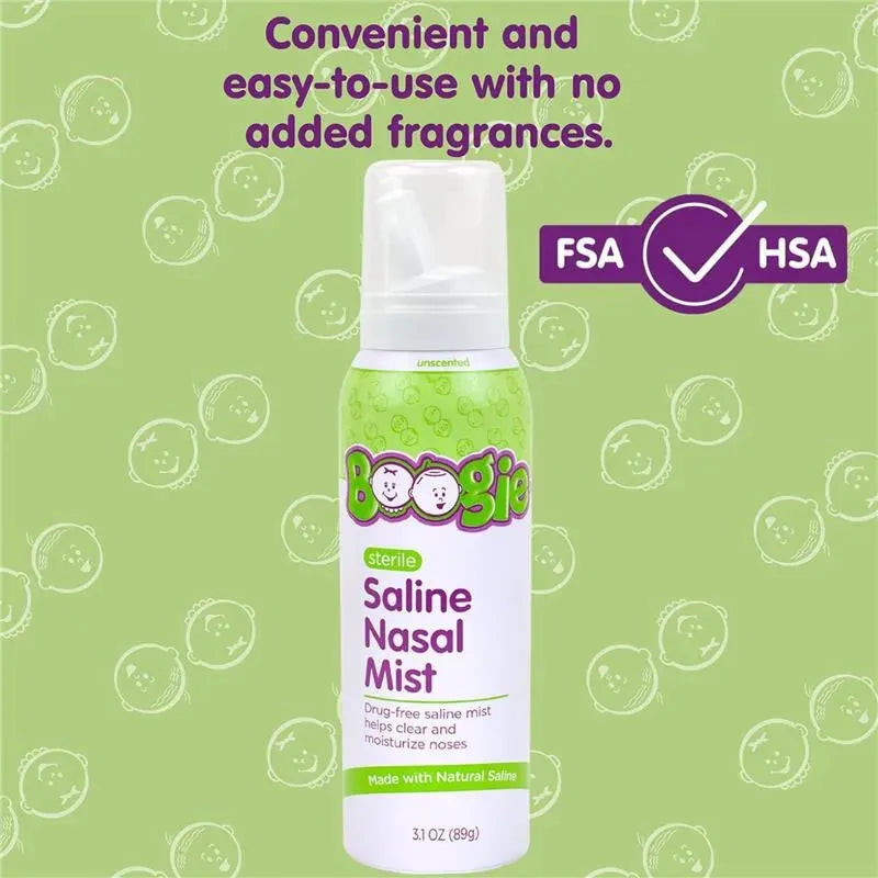 Boogie Wipes - Mist Saline Nose Mist, Unscented Image 3
