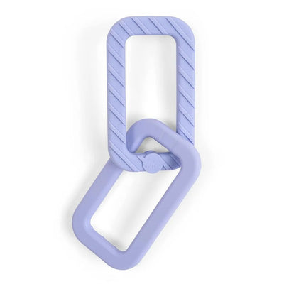 BooginHead 100% Food Grade Silicone Link Baby Teethers, Lavender Purple Image 1