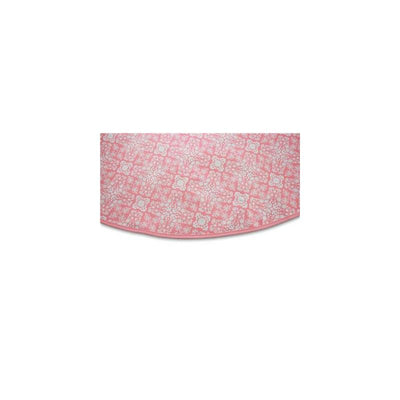 Pink Booginhead Splat Mat featuring a floral pattern, designed to protect surfaces during messy activities.