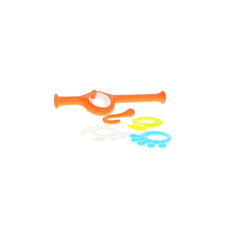 Boon Cast Fishing Pole Bath Toy Multicolor Orange