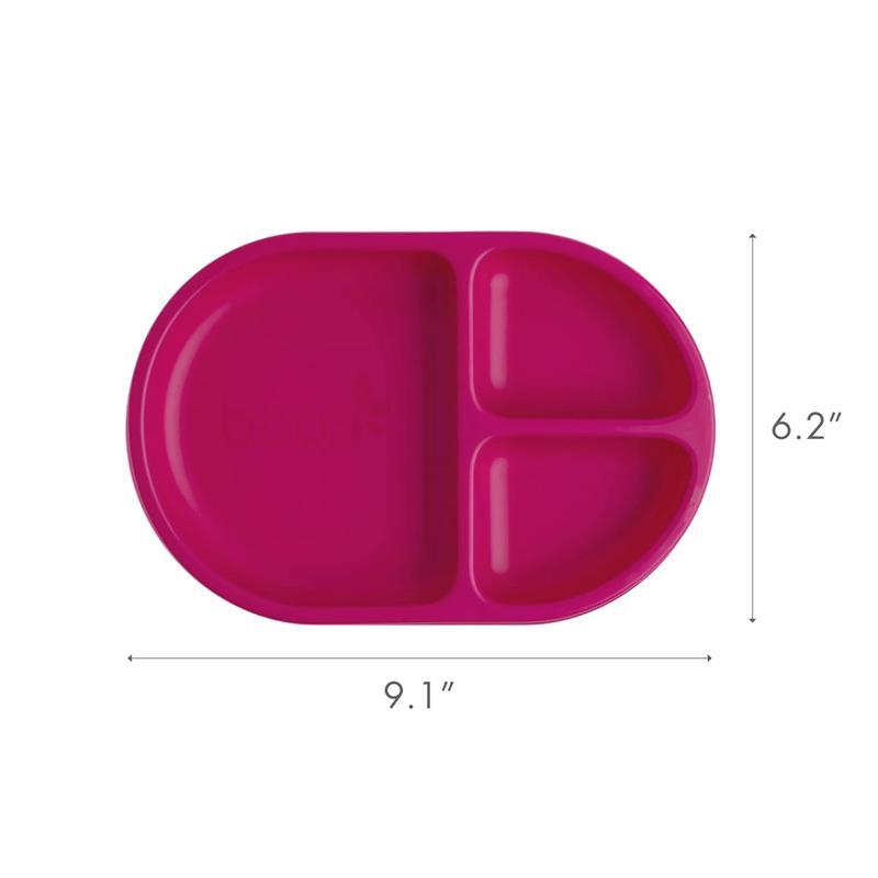 Boon - CHOW™ Silicone Unbreakable Divided Plates Set For Toddlers – Pink Multicolor Image 7