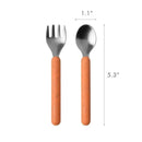 Boon - CHOW™ Toddler Stainless Steel Utensil Spoon And Fork Set, Mint Image 5