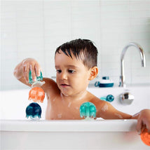 Boon - Jellies Kids Bath Toy, Navy and Coral Image 2