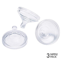 Boon NURSH 3-Pack Standard-Neck Slow-Flow Nipples, Clear Image 1