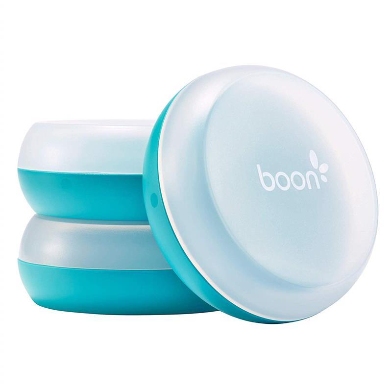 Boon Nursh Pouch & Nipple Container 3-Pack, Blue Image 1