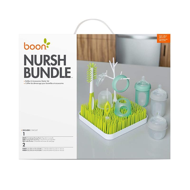 Boon - Nursh Silicone Bottle And Grass Bundle Gift Set Image 7
